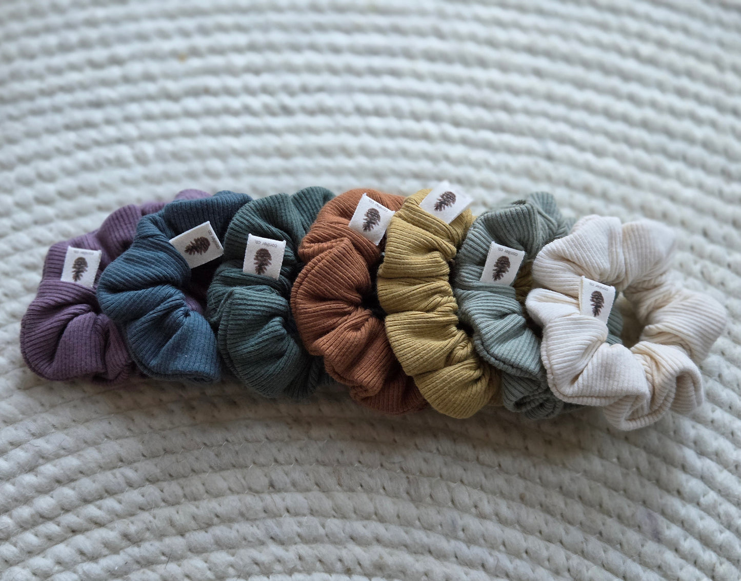 Organic Cotton Rib Knit Scrunchie