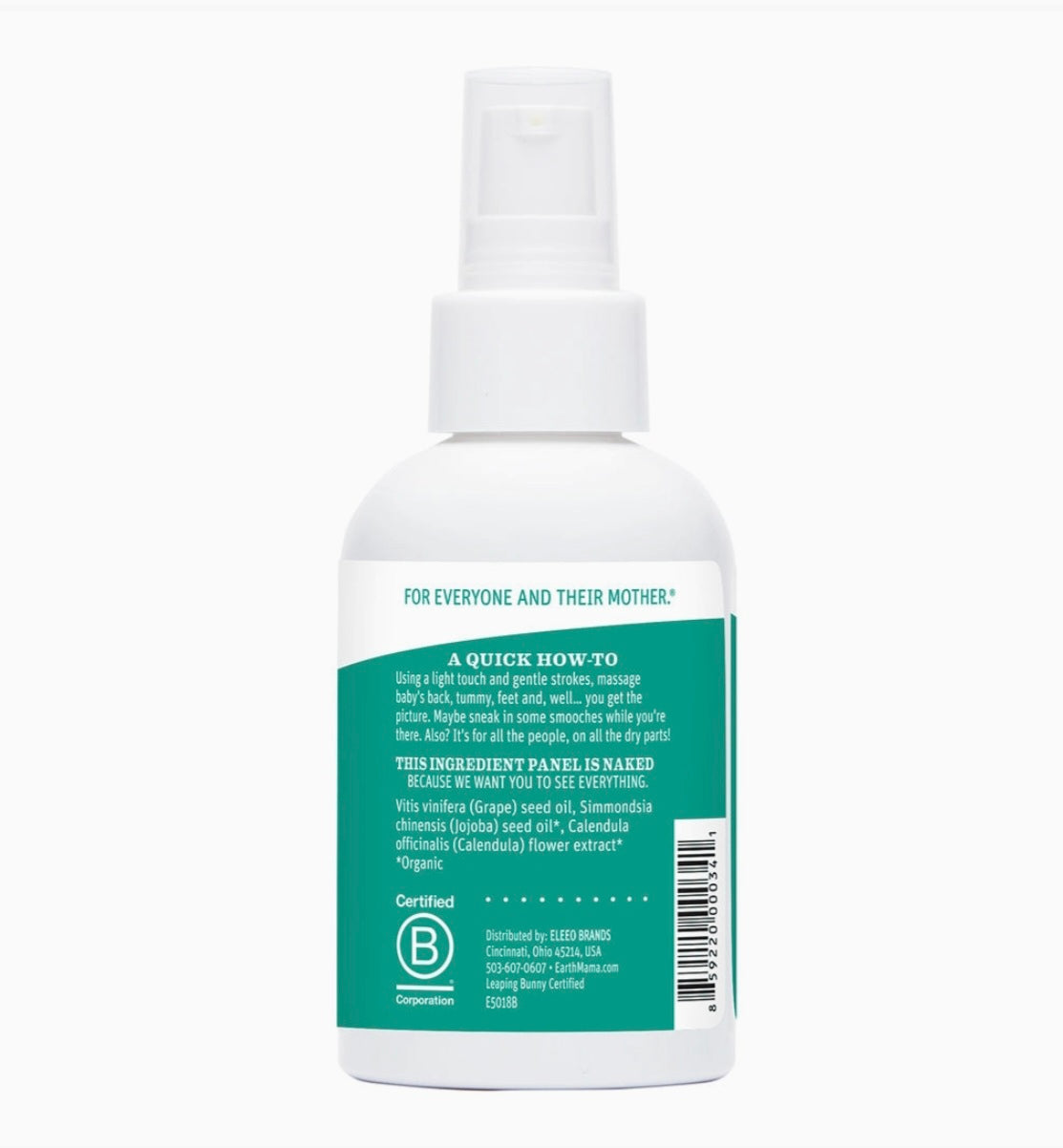 Earth Mama Calendula Baby Oil