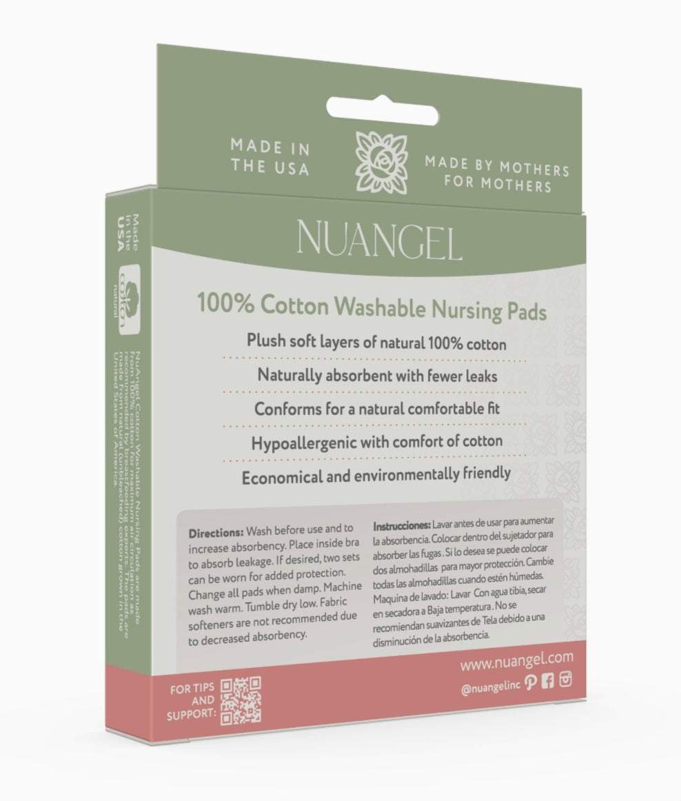NuAngel Cotton Washable Nursing Pads